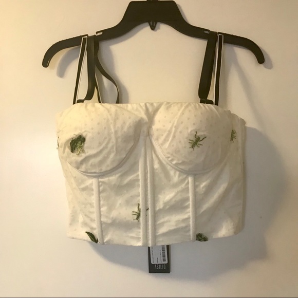 ASILIO 🍃 Love Comes Back Bustier Crop NWT - Picture 6 of 6